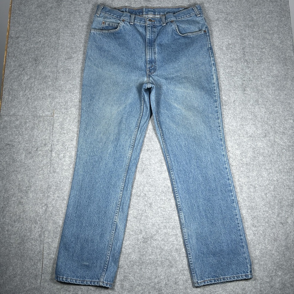Vintage Levi's 619 Denim Jeans Mens 38x32 Light Wash Blue 90s Orange Tab Canada